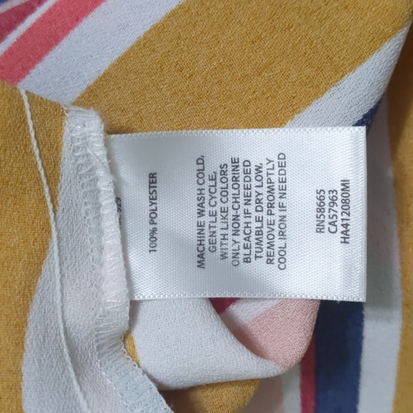 Halogen a-line striped skirt - Picture 6 of 6